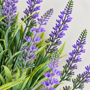 Artificial Plant, Decorative Lavender Flower, 18 Branches, 54 cm, Purple and Green, Set of 2 Pieces