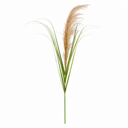 Artificial Plant Ornamental Grass, 110 cm, Reed and Grass, Green and Brown, No Pot