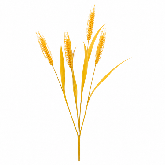 Artificial Plant Ornamental Grass, 83 cm, with 4 Wires, Wheat Spice, Yellow, No Pot