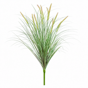 Artificial Fox Tail Type Ornamental Grass Plant, 100 cm, with 12 Spices, Green and Pink, No Pot