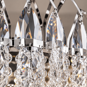 Crystal Chandelier MAJESTIC Regalis 21x E14, Diameter 80cm, Shiny Chrome, Adjustable Height