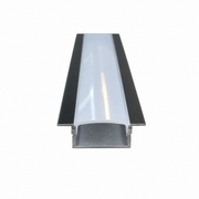 Profil din aluminiu incastrat pentru banda LED, Lungime 300cm, Alb