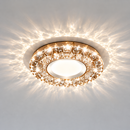 ORBITA LED Spot, 5W, Round, Cold / Warm Light, Antique Bronze, Resin and Glass