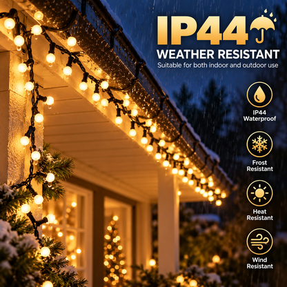 Linear Christmas Installation Type Mini Globes, Warm Light, 1000cm, 300 LEDs, IP44