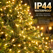 Linear Christmas Installation with Silver Wire and Remote Control, Warm Light, 20,000cm, 2000 LEDs, IP44