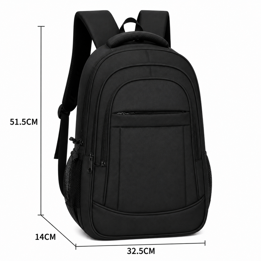 Rucsac Travel Business FERGANA, 51.5x32.5x14 cm, Oxford, Negru