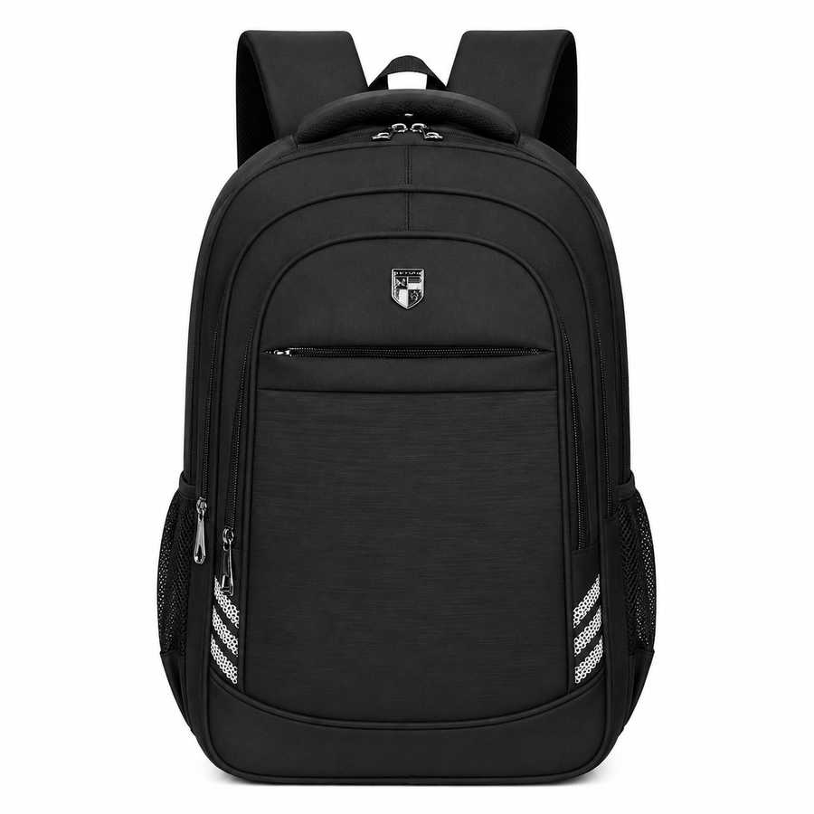 Rucsac Travel Business NAKHCHIVAN, 51x34x15 cm, Oxford, Negru si Alb