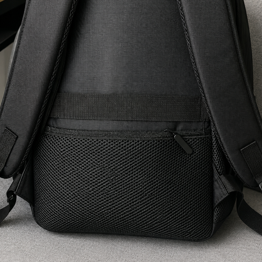Rucsac Travel Business TALOYOAK, 47x33x15 cm, Oxford, Negru si Albastru