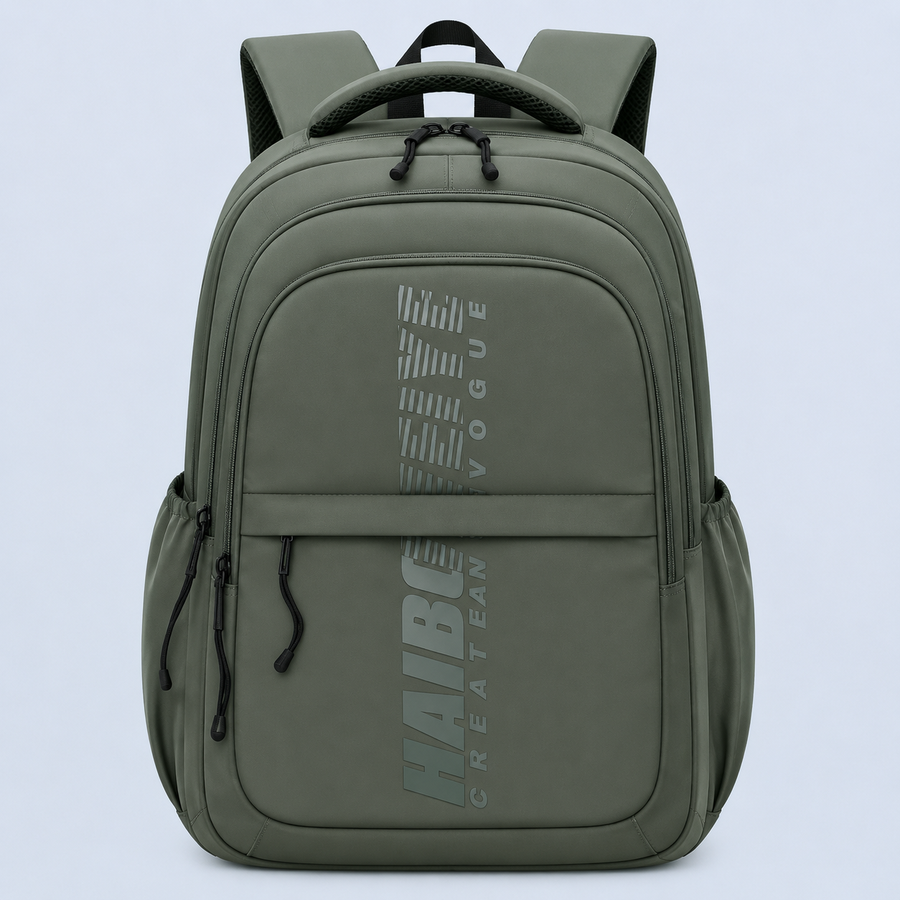Rucsac de Scoala ANDIJAN, 49x34x19 cm, Oxford, Verde