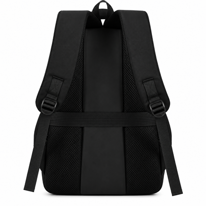 Rucsac de Scoala BOYSUN, 47x32x14 cm, Oxford, Negru si Alb