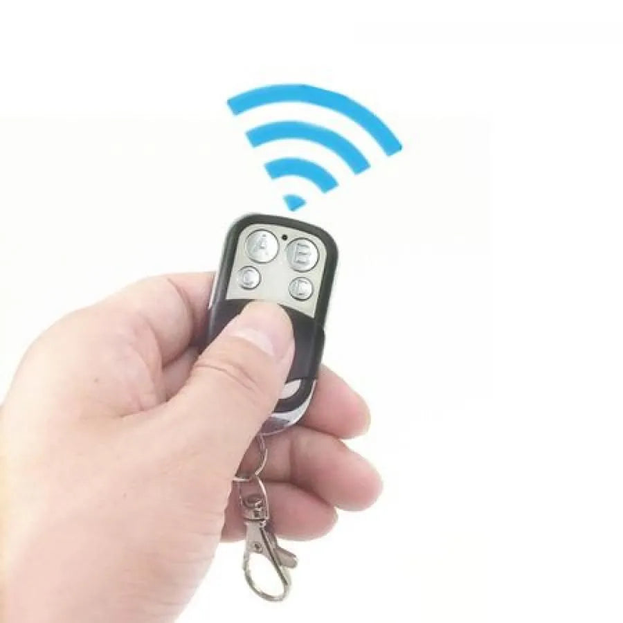 Double Touch Switch with Remote Control White Tempered Glass