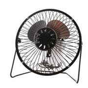 Mini Fan with USB Cable, Metal, Black