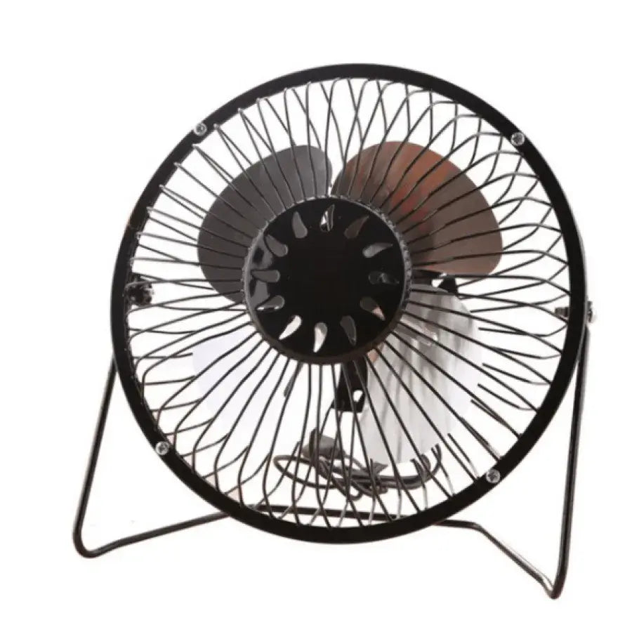Mini Fan with USB Cable, Metal, Black