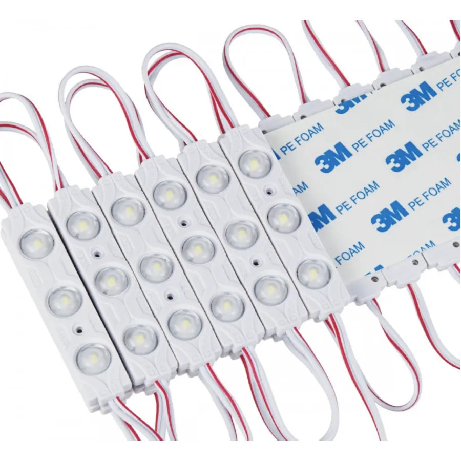 LED module 12V, 1.5W, IP67, White, 6500K, cold light, 2835, 20 pcs