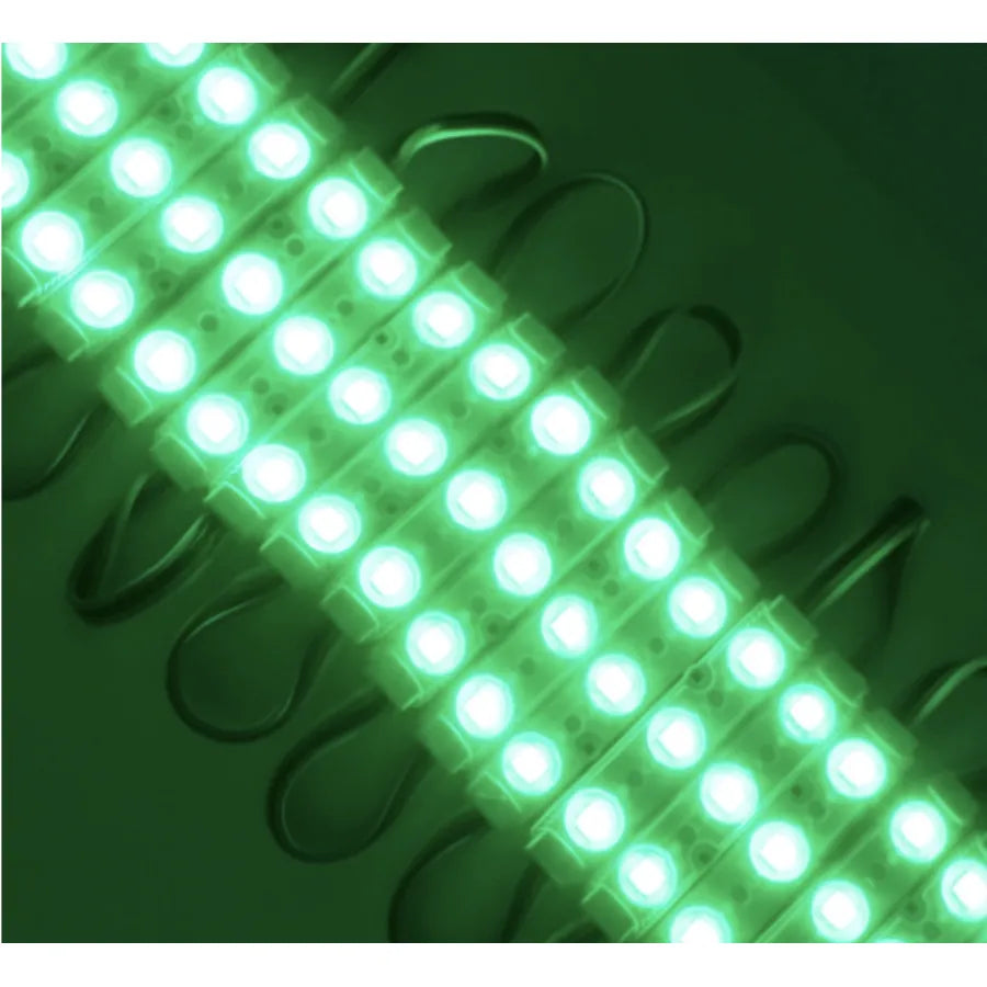LED Module 12V, 1.5W, IP67, Green, green light, 2835, 20 pcs
