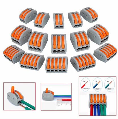 LED Chandelier / Mirror Connector - Rapid, 2 Poles, Screwless Installation