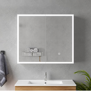 Ingrid Wardrobe With LED Mirror DBP123 80x70 White