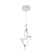 Osiris LED pendant, 24W, Crystal, Chrome -19A