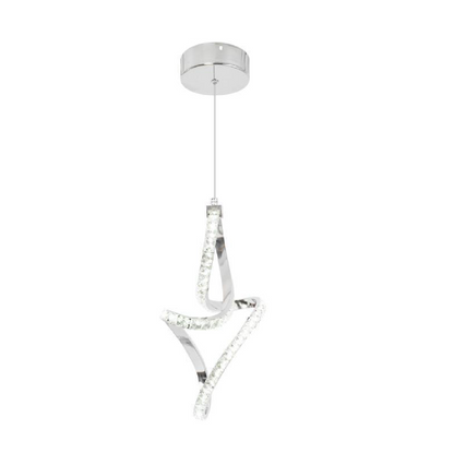 Osiris LED pendant, 24W, Crystal, Chrome -19A