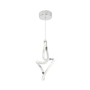 Osiris LED pendant, 24W, Crystal, Chrome -19A