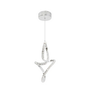 Osiris LED pendant, 24W, Crystal, Chrome -19A