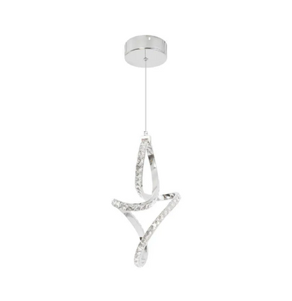 Osiris LED pendant, 24W, Crystal, Chrome -19A