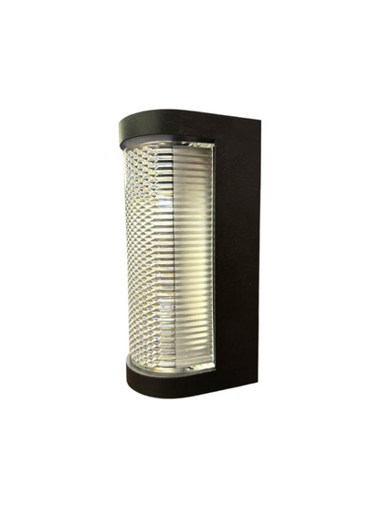 Han Outdoor LED Wall Lamp, 12W, Metal, Black