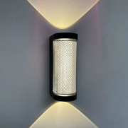 Han Outdoor LED Wall Lamp, 12W, Metal, Black