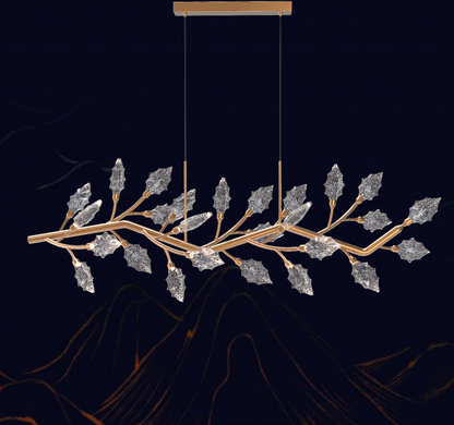 Crystal Chandelier, LED, TOCCATA Largo, 36W, Neutral light, Gold, Adjustable Height
