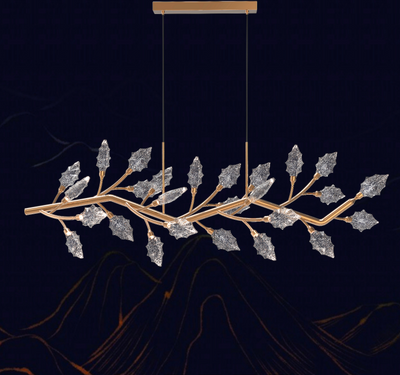 Crystal Chandelier, LED, TOCCATA Largo, 36W, Neutral light, Gold, Adjustable Height