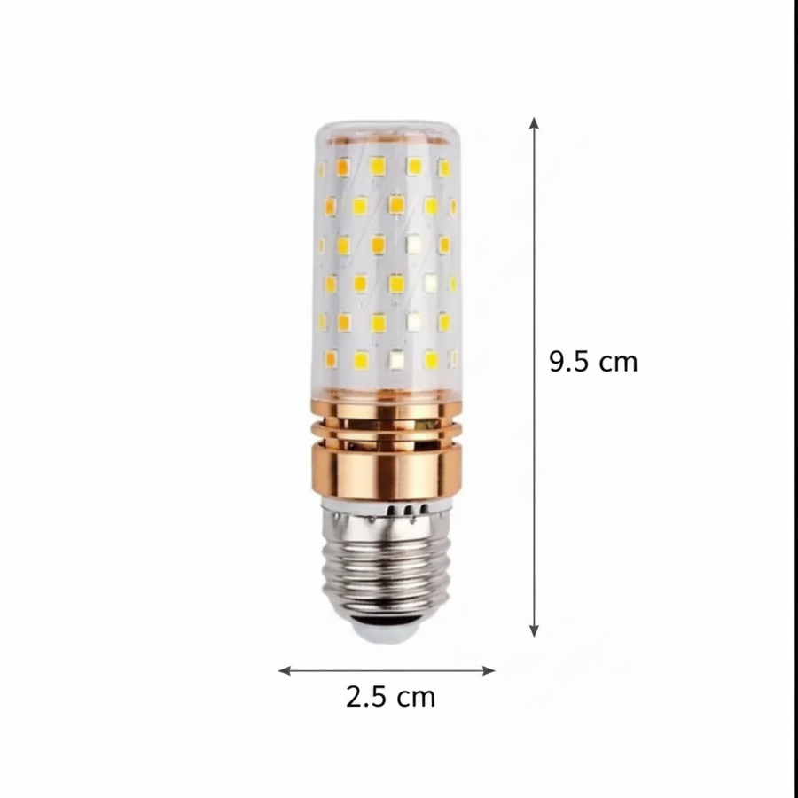 E27 LED bulb, 16W, Cool Light, 6000K, Gold