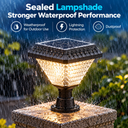 LED Solar Lamp for Outdoor Pole KATTAKURGAN, 8W, Warm/Cold/Neutral Light + RGB, Square Shape, Aluminum, Black, Dimmable