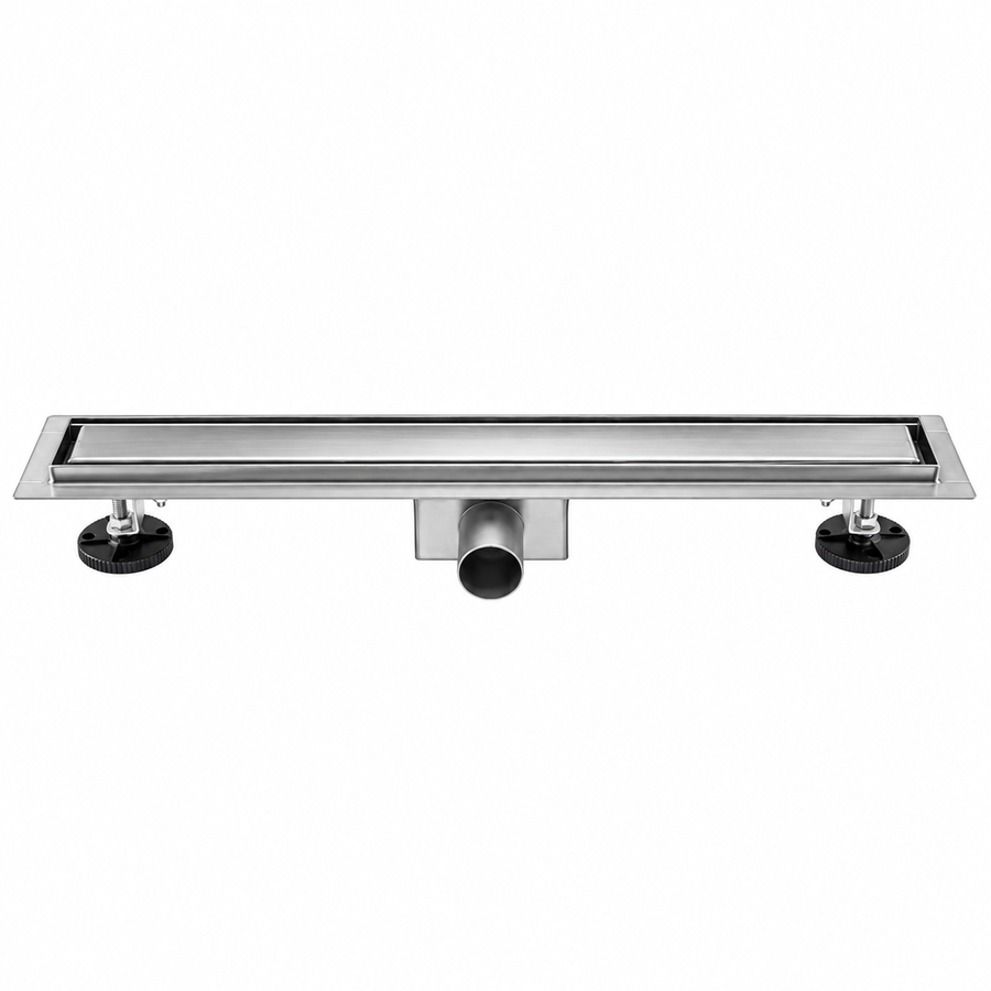 Floor Gutter Type Siphon 7 x 80 cm, Stainless Steel 304, Silver