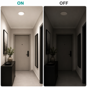 Spot LED AKTOBE, Ø11.9cm, 6W, Rotund, Lumina Rece, Alb, Metal si Acrilic