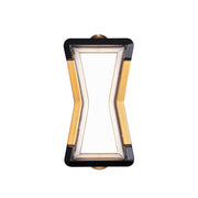 Fantas Outdoor and Indoor LED Wall Lamp, 2 Sources x 1W, IP65, Metallic, Black, 3000K