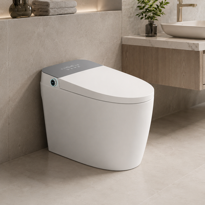 YUKON Toilet, Standard Version, With Modern Design, White