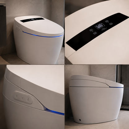 YUKON Toilet, Simplified Version, With Modern Design, White