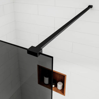 Paravan duș Walk-In 120x195 cm, sticlă securizată 8 mm, gri, profil metalic rezistent