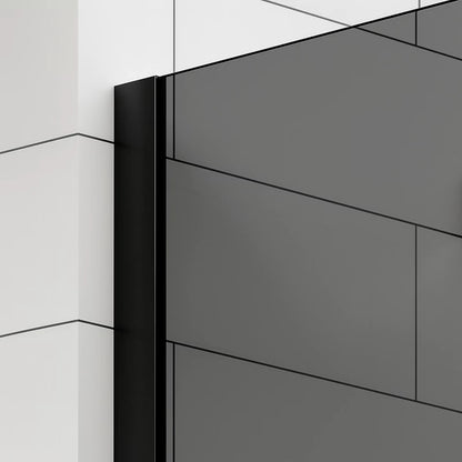 Paravan duș Walk-In 120x195 cm, sticlă securizată 8 mm, gri, profil metalic rezistent