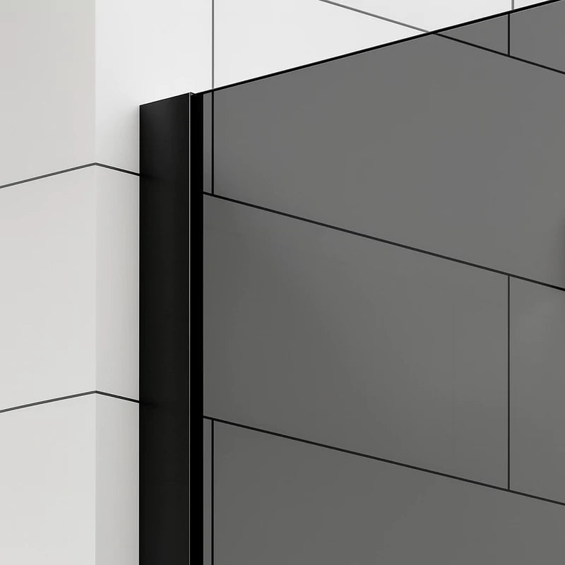 Paravan duș Walk-In 120x195 cm, sticlă securizată 8 mm, gri, profil metalic rezistent