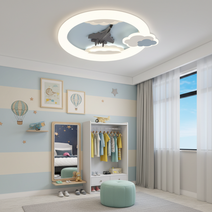 LED chandelier CONSTELATION 49W, Diameter 49cm, Cold/Warm/Neutral light, White Blue