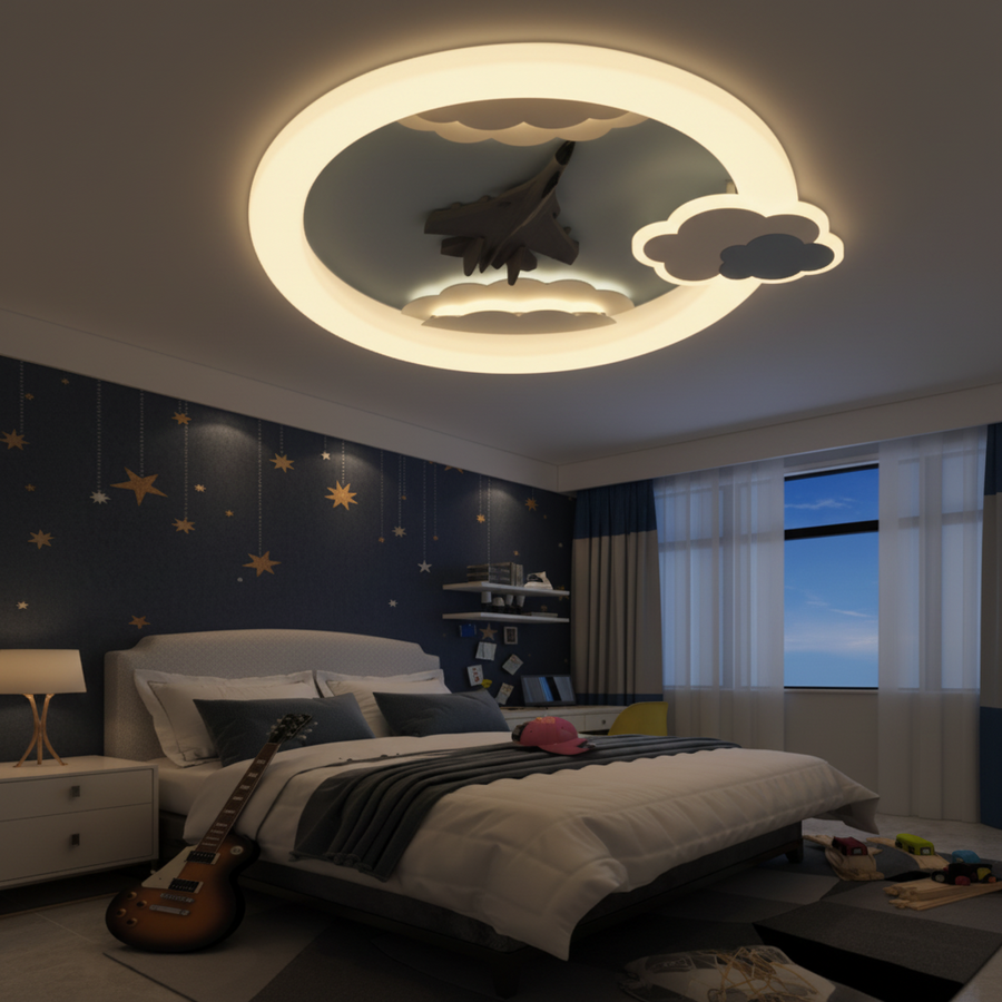 LED chandelier CONSTELATION 49W, Diameter 49cm, Cold/Warm/Neutral light, White Blue