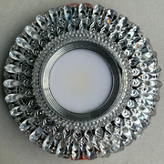 LED Spot ORBITA, 5W, Round, Cold Light + RGB, White, Resin and Glass