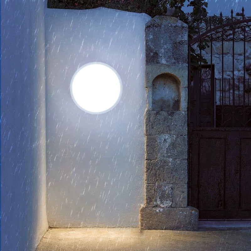 Outdoor LED wall light AX310/162WH, 12W, Cold Light 3000K, Diameter 16cm, IP65, White
