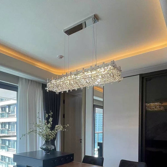 Crystal Chandelier RZ-2/780x280GD, 10xE14, 78X28cm, Adjustable Height, Shiny Gold, Adjustable Height, Elegant Design