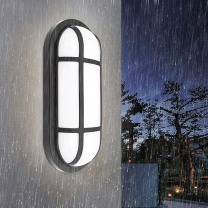 Outdoor LED wall lamp AX321/218BK, 24W, IP65, White and Black