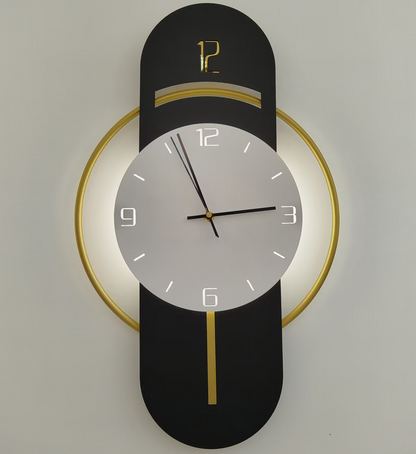 Decorative LED BIZZ wall lamp 58x36 cm Cold/Neutral/Warm Light Black Gold