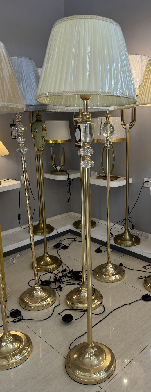 Floor lamp LP215WH, 1xE27, 160 cm, White and Gold Shades and Floor Lamps Default Title Alessandro Design