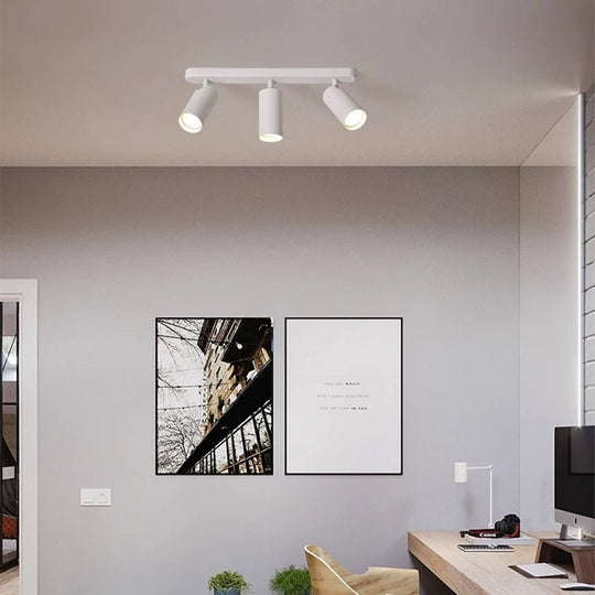 Joom Chandelier with Linear Projector 3XGU10 White LED Chandeliers Default Title Alessandro Design