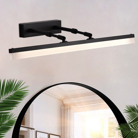 Aplica LED de Baie, MALAWI, 10W, liniara, lumina Neutra, Negru